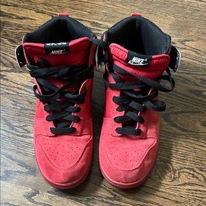 Nike Red and Black High-Top Sneakers - Men’s US size 10